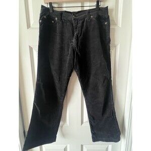 Vintage Y2K D&G Dolce & Gabbana Black Corduroy Pants  Made Italy 32” Waist